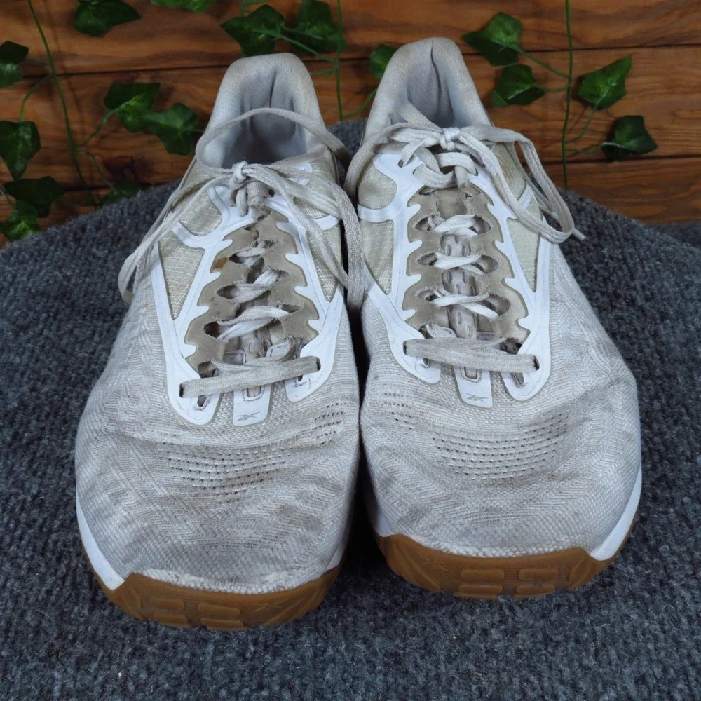Reebok Nano X2 Women Training Shoes Size 7.5 Gray White Gum CrossFit‎ Gym